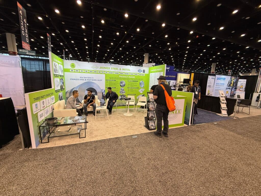 Jainex Steel booth at FABTECH 2025, Chicago