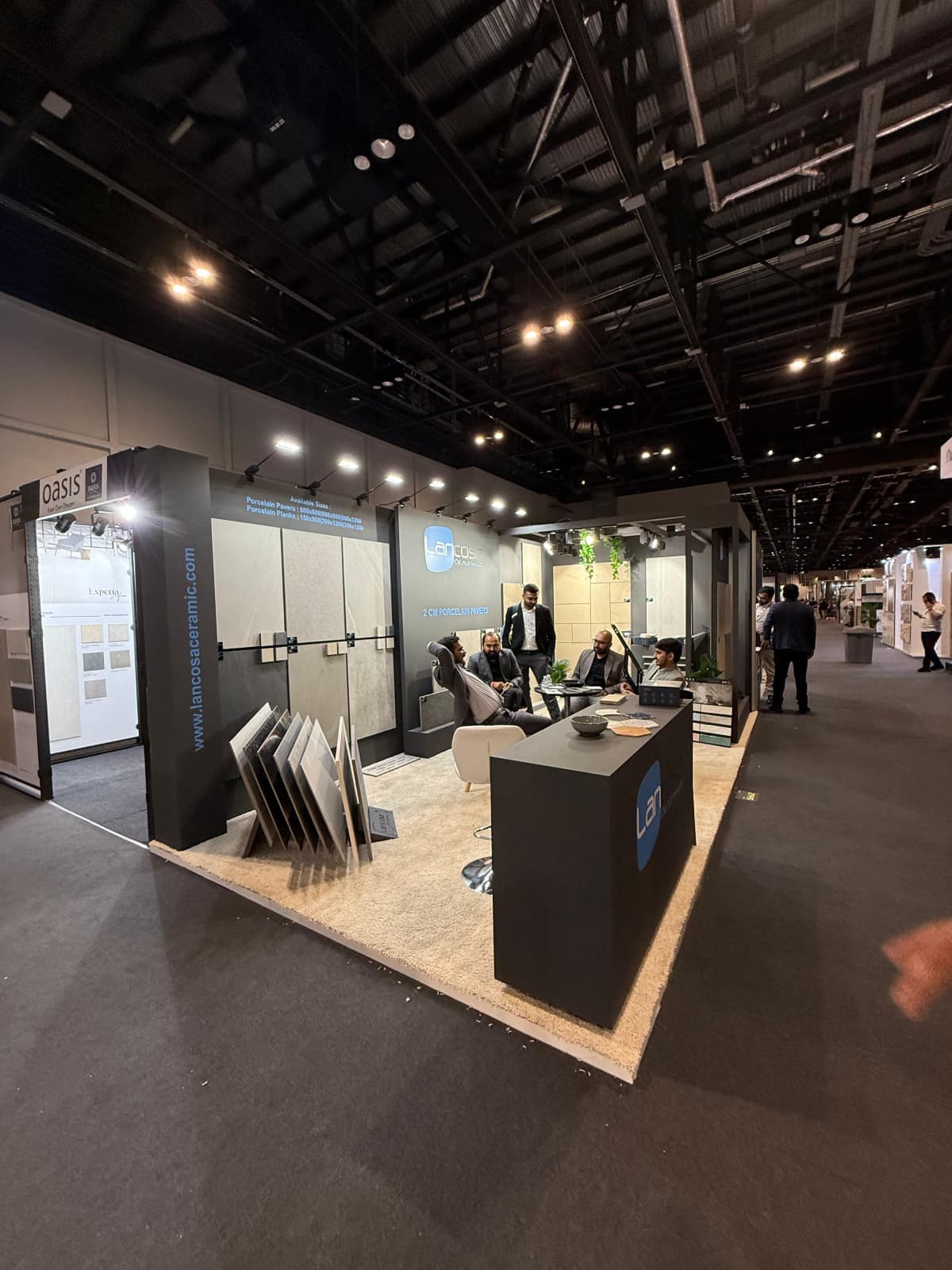 Lancosa booth at Coverings 2025, Orlando