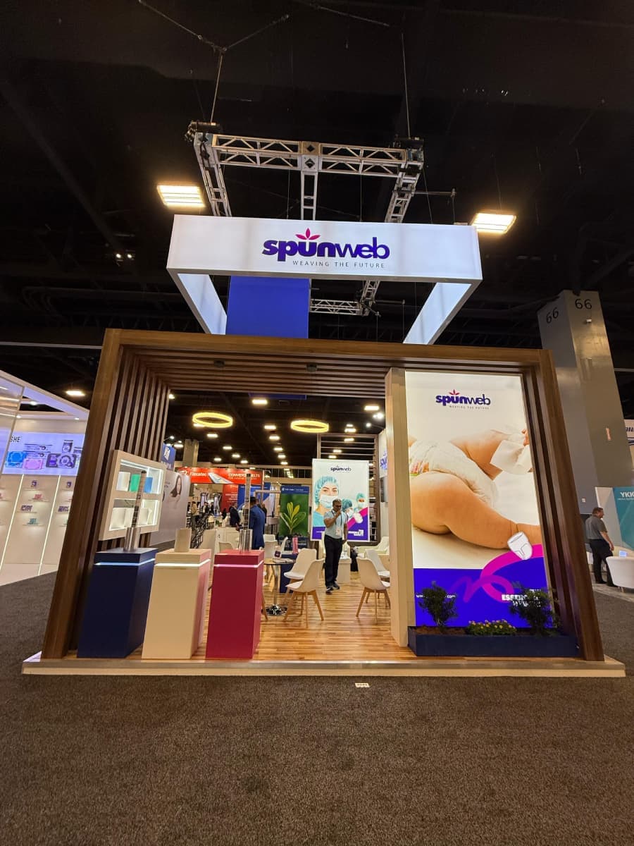 Spunweb booth at IDEA 2025, Miami
