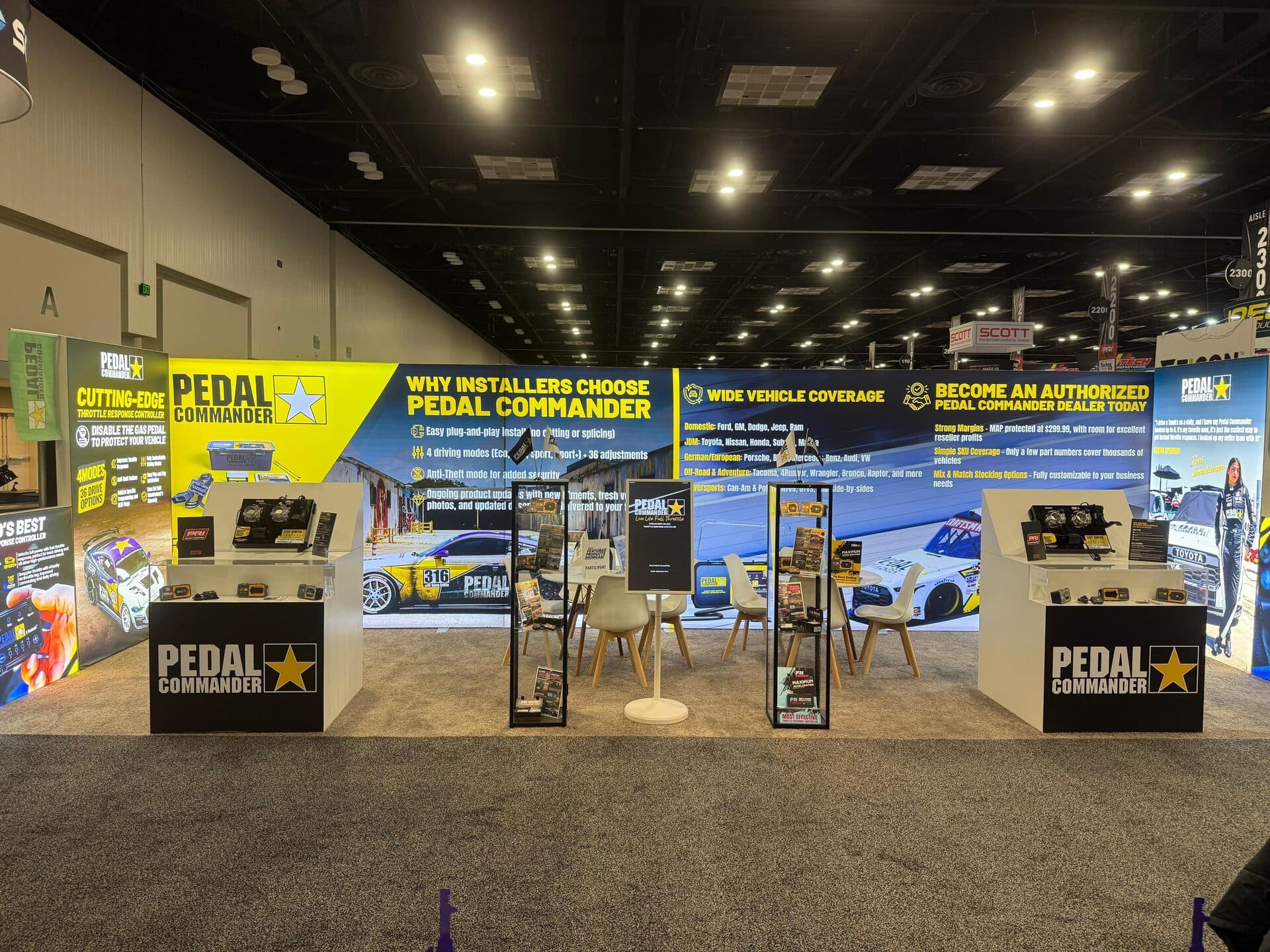 PEDAL COMMANDER booth at PRI SHOW 2025, Indianapolis