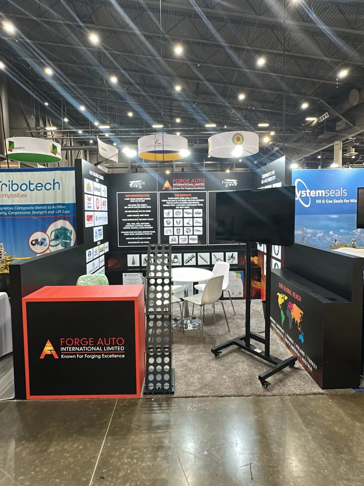 Forge Auto booth at OTC 2025, Houston